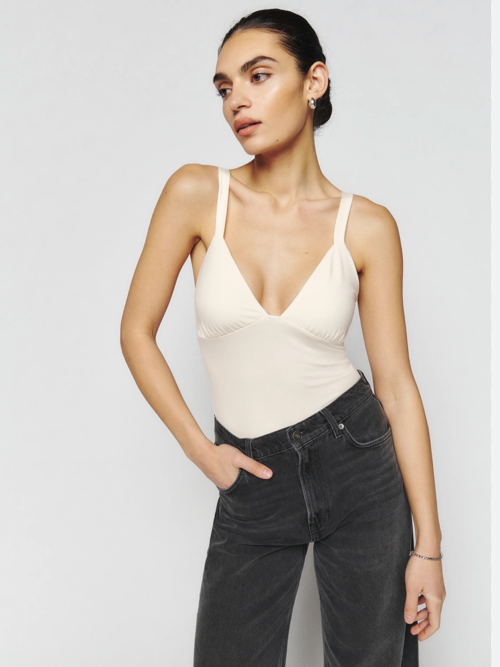 Reformation Pamela Knit Tank Horchata NEW
